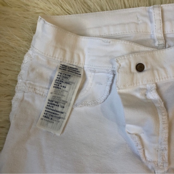 Abercrombie Kids Girl’s White Denim Jeans Bermuda Shorts - Picture 8 of 9